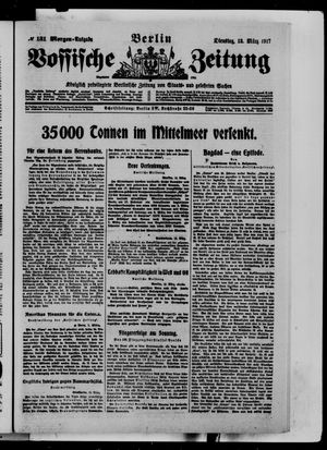 Vossische Zeitung on Mar 13, 1917