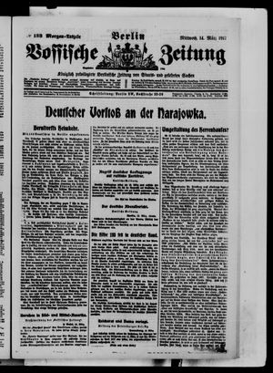 Vossische Zeitung on Mar 14, 1917