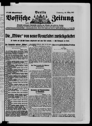Vossische Zeitung vom 22.03.1917