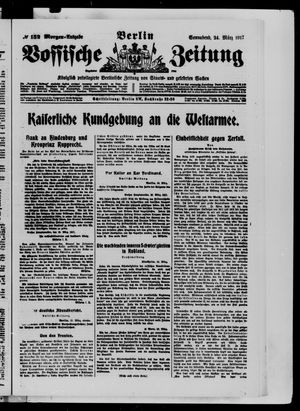 Vossische Zeitung vom 24.03.1917