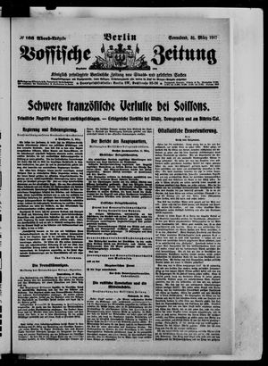 Vossische Zeitung vom 31.03.1917