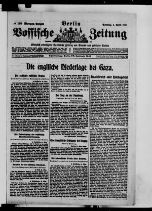 Vossische Zeitung vom 01.04.1917