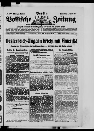 Vossische Zeitung vom 07.04.1917