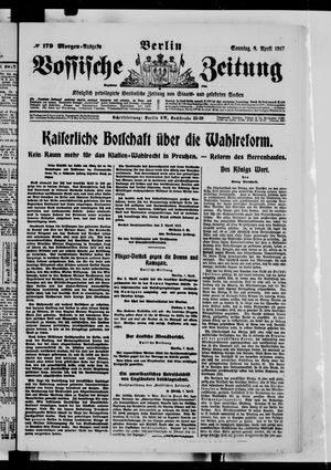 Vossische Zeitung on Apr 8, 1917