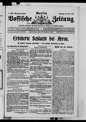 Vossische Zeitung vom 10.04.1917