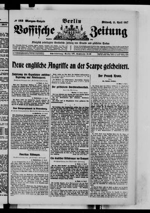Vossische Zeitung vom 11.04.1917