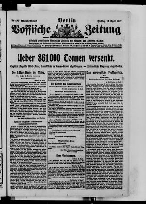 Vossische Zeitung vom 13.04.1917