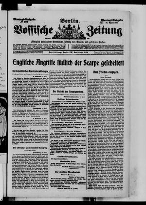 Vossische Zeitung vom 16.04.1917