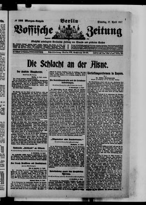 Vossische Zeitung vom 17.04.1917