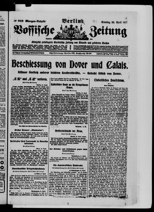 Vossische Zeitung on Apr 22, 1917