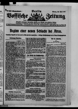Vossische Zeitung vom 23.04.1917