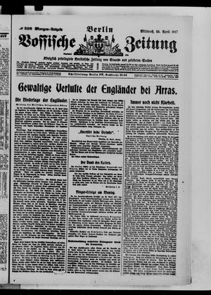 Vossische Zeitung vom 25.04.1917
