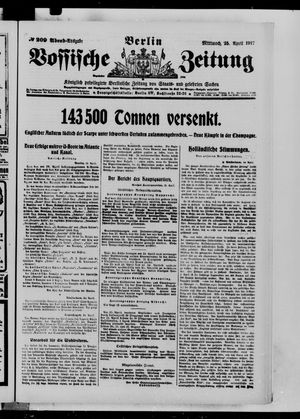 Vossische Zeitung vom 25.04.1917