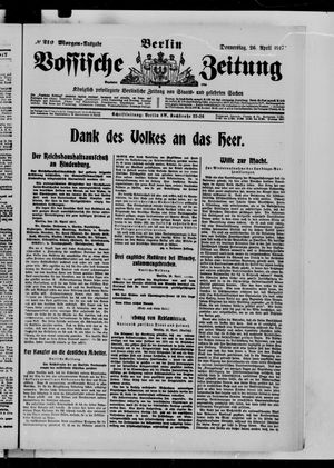 Vossische Zeitung vom 26.04.1917
