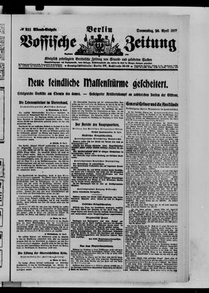Vossische Zeitung vom 26.04.1917