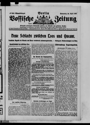 Vossische Zeitung vom 28.04.1917