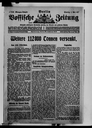 Vossische Zeitung vom 01.05.1917
