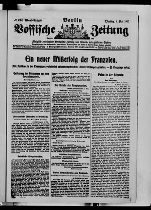 Vossische Zeitung vom 01.05.1917