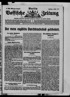 Vossische Zeitung vom 04.05.1917