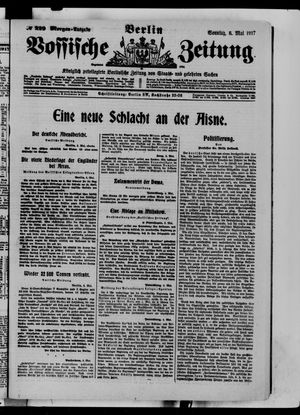 Vossische Zeitung vom 06.05.1917