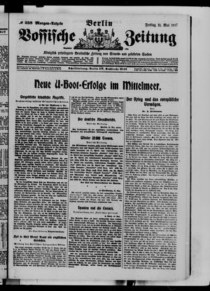 Vossische Zeitung vom 11.05.1917