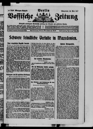 Vossische Zeitung vom 12.05.1917