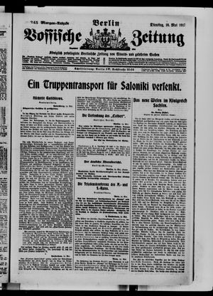 Vossische Zeitung vom 15.05.1917