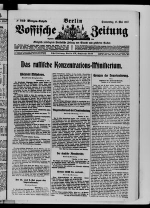 Vossische Zeitung vom 17.05.1917