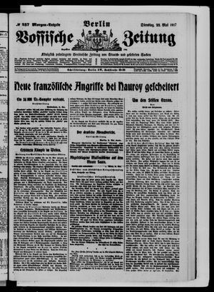 Vossische Zeitung vom 22.05.1917