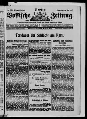 Vossische Zeitung vom 24.05.1917