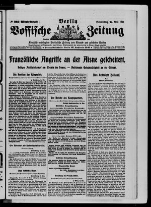 Vossische Zeitung vom 24.05.1917