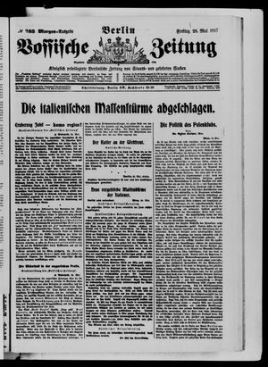 Vossische Zeitung vom 25.05.1917