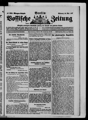 Vossische Zeitung on May 30, 1917