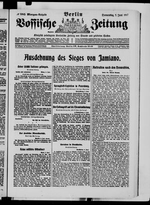 Vossische Zeitung vom 07.06.1917
