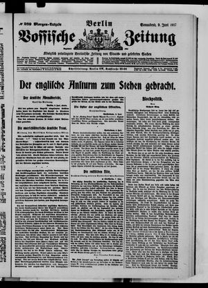 Vossische Zeitung vom 09.06.1917