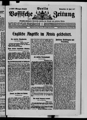 Vossische Zeitung on Jun 16, 1917