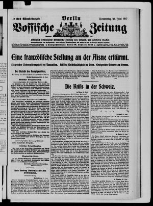 Vossische Zeitung vom 21.06.1917