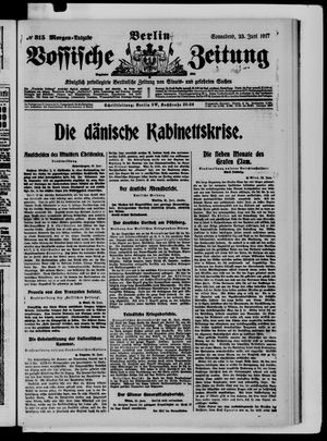Vossische Zeitung vom 23.06.1917