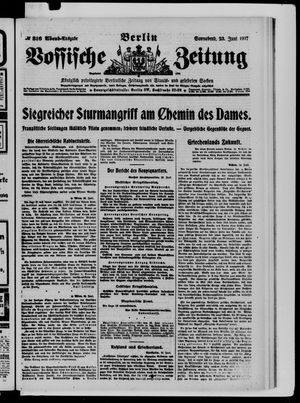 Vossische Zeitung vom 23.06.1917