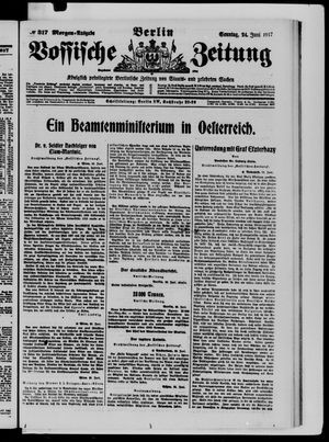 Vossische Zeitung vom 24.06.1917