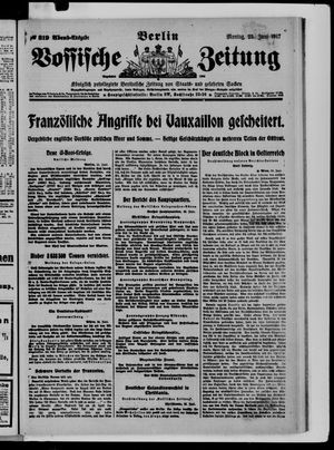 Vossische Zeitung on Jun 25, 1917