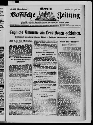 Vossische Zeitung vom 27.06.1917