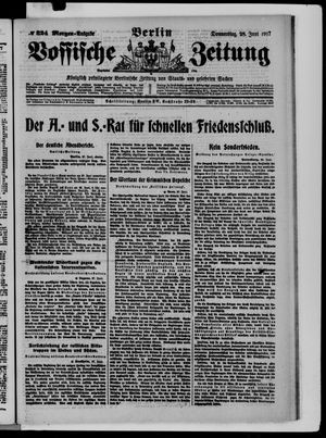 Vossische Zeitung vom 28.06.1917