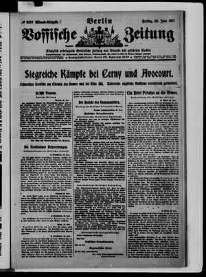Vossische Zeitung on Jun 29, 1917