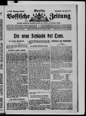 Vossische Zeitung vom 30.06.1917