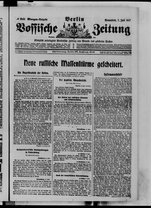 Vossische Zeitung vom 07.07.1917