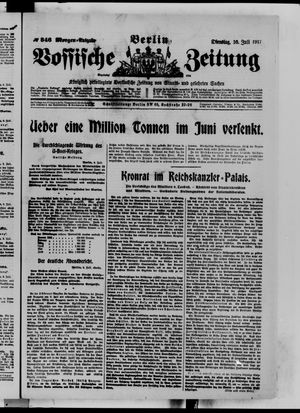 Vossische Zeitung on Jul 10, 1917