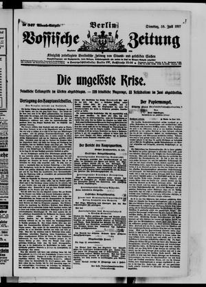 Vossische Zeitung on Jul 10, 1917
