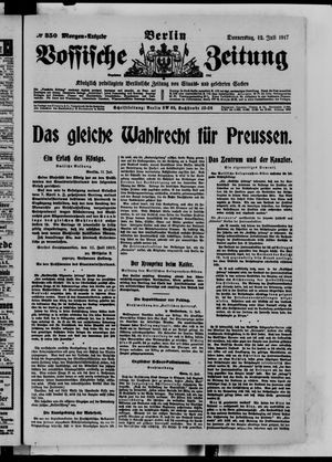 Vossische Zeitung vom 12.07.1917
