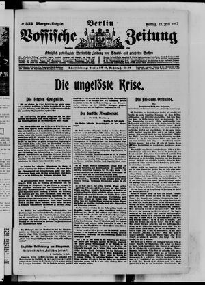 Vossische Zeitung vom 13.07.1917